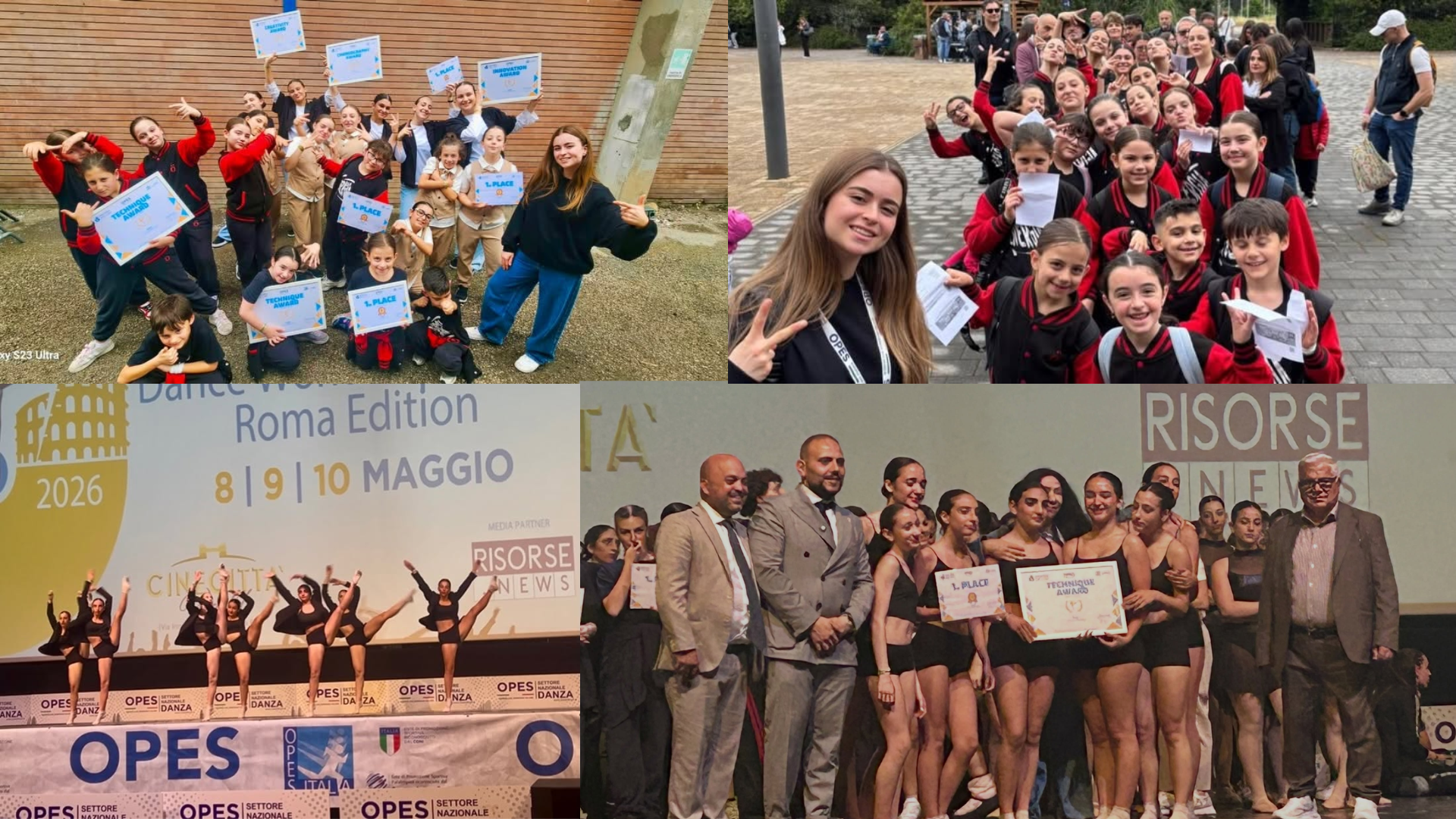 Trionfo straordinario dell’Accademia Il Sole alla Dance World Experience Roma Edition 2026